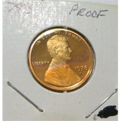 1978-S LINCOLN CENT RED BOOK VALUE IS $3.00 *RARE KEY DATE PROOF HIGH GRADE*!!