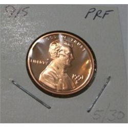 1991-S *HARD TO FIND* LINCOLN CENT RED BOOK VALUE IS $23.00 *EXTREMELY RARE KEY DATE PROOF HIGH GRAD