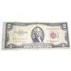 Image 1 : 1953 A SERIES $2 RED SEAL BILL SERIAL # A50205464A *NICE BILL - LOOK TO DETERMINE GRADE*!!