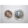 Image 2 : 1986-S US Liberty Two-Coin Proof Set In Velvet Box; Ellis Island Commemorative $1 Silver Proof & Nat
