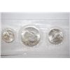 Image 2 : 1976-S US Bicentennial Three-Coin Silver Set; 40% Silver; UNC; Eisenhower, Kennedy & Washington; EST