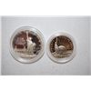 Image 1 : 1986-S US Liberty Two-Coin Proof Set In Velvet Box; Ellis Island Commemorative $1 Silver Proof & Nat