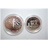 Image 2 : 1986-S US Liberty Two-Coin Proof Set In Velvet Box; Ellis Island Commemorative $1 Silver Proof & Nat