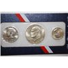 Image 1 : 1976-S US Bicentennial Three-Coin Silver Set; 40% Silver; UNC; Eisenhower, Kennedy & Washington; EST