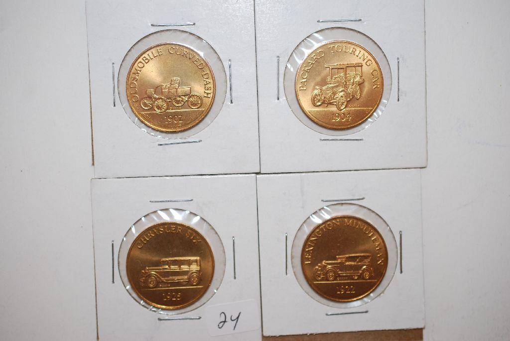 Collectible Automobile Token; 1925 Chrysler Six, 1922 Lexington