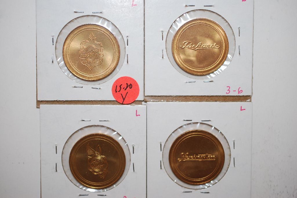 Collectible Automobile Token; 1925 Chrysler Six, 1922 Lexington