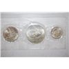 Image 2 : 1976-S US Bicentennial Three-Coin Silver Set; 40% Silver; UNC; Eisenhower, Kennedy & Washington; EST