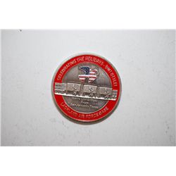 Merry Christmas From Lackland AFB San Antonio TX Holiday Medal; Celebrating The Holidays-BMT Style; 