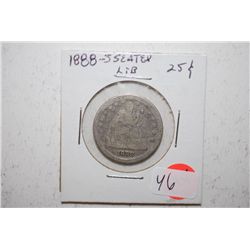 1888-S Seated Liberty Quarter; EST. $15-25