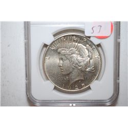 1925 Peace $1; NGC Graded MS61; EST. $50-70