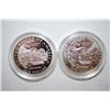 Image 2 : 1999-P US Dolley Madison Commemorative Two-Coin Silver $1 Set In Velvet Box With COA Included; .900 