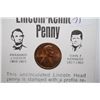 Image 1 : 1973 Lincoln Penny With Kennedy Profile Printed On Obv. With History; EST. $5-10