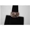 Image 1 : Sterling Silver Ring Size 6.5 With Swirled Leaf Design; .925 Silver; EST. $15-25