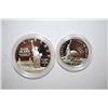 Image 1 : 1986-S US Liberty Two-Coin Proof Set In Velvet Box; Ellis Island Commemorative $1 Silver Proof & Nat