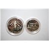 Image 2 : 1986-S US Liberty Two-Coin Proof Set In Velvet Box; Ellis Island Commemorative $1 Silver Proof & Nat