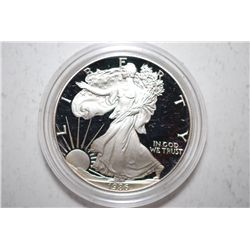 1986-S American Eagle Silver $1 Proof In Velvet Box With COA Included; 99.9% Silver 1 Oz.; EST. $65-