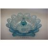 Image 1 : Depression Era Blue Colored Glass Candy Dish; EST. $15-20