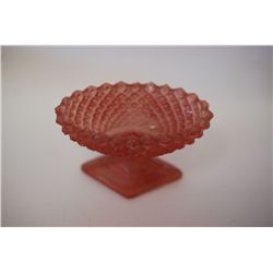 Depression Era Rose Colored Master Salt Dish; EST. $15-20