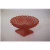 Image 1 : Depression Era Rose Colored Master Salt Dish; EST. $15-20