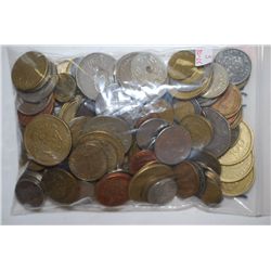 World Coins & Tokens; Various Dates, Denominations & Conditions; 1 1/2 Pounds By Weight; EST. $10-25