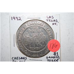1992 Caesars Palace Las Vegas NV $1 Gaming Token; EST. $5-10