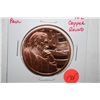 Image 1 : Ron Paul Copper Round; .999 Fine Copper 1 Oz.; EST. $3-5