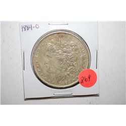 1884-O Silver Morgan $1; EST. $30-40