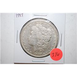 1887 Silver Morgan Dollar; EST. 30-40