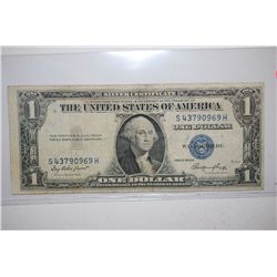 1935-E US Silver Certificate $1; Blue Seal; EST. $3-5