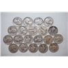 Image 1 : Washington Quarter; Various Dates, Conditions & Denominations; Lot of 20 Silver; EST. $120-140