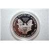 Image 2 : 1993-P Silver American Eagle $1 Proof In Velvet Box With COA Included; 99.9% Silver 1 Oz.; EST. $75-
