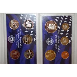 2001-S US Mint Proof Set & US State Quarter Mint Proof Set With COA Included; EST. $15-25