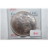 Image 1 : 1921 Silver Morgan $1; MS62; EST. $50-60