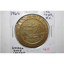1966 Golden Gate Casino Las Vegas NV $1 Gaming Token; EST. $3-5