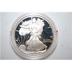 1988-S Silver American Eagle $1 Proof In Velvet Box With COA Included; 99.9% Silver 1 Oz.; EST. $65-