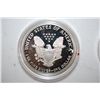 Image 2 : 1988-S Silver American Eagle $1 Proof In Velvet Box With COA Included; 99.9% Silver 1 Oz.; EST. $65-