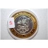 Image 1 : O'Sheas "Lucky 4 Leaf Clover" Las Vegas NV Limited Edition Two-Tone $10 Gaming Token; .999 Fine Silv