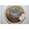 Image 2 : O'Sheas "Lucky 4 Leaf Clover" Las Vegas NV Limited Edition Two-Tone $10 Gaming Token; .999 Fine Silv