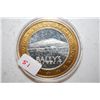 Image 1 : Bally's Las Vegas NV Limited Edition Two-Tone $10 Gaming Token; .999 Fine Silver; EST. $20-25