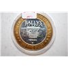 Image 2 : Bally's Las Vegas NV Limited Edition Two-Tone $10 Gaming Token; .999 Fine Silver; EST. $20-25