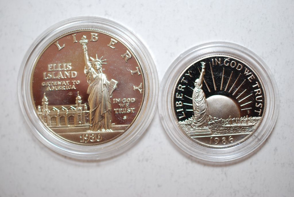 us liberty coins 1986 2 coin set us liberty coins 1986 2 coin set
