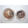Image 2 : 1986-S US Liberty Commemorative Two-Coin Proof Set In Velvet Box; Ellis Island $1 & Nation Of Immigr