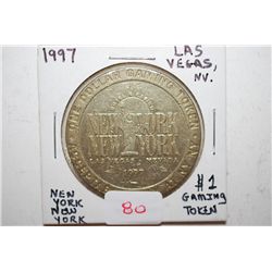 1997 New York New York $1 Gaming Token from Las Vegas, NV; EST. $10-15