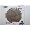 Image 1 : 1981 MGM Grand $1 Gaming Token from Las Vegas, NV; EST. $10-15