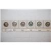Image 1 : Sleeve of Mercury Dimes with P,D, & S mints in 1918 & 1919, total of 6;  EST. $20-25
