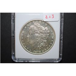 1878-S Morgan Silver $1; MCPCG Graded MS-63 DPL; EST. $200-500