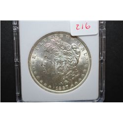 1887 Morgan Silver $1; MCPCG Graded MS-62; EST. $45-60