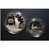 Image 1 : 1986-S US Liberty Commemorative Two-Coin Proof Set In Velvet Box; Ellis Island $1 & Nation Of Immigr