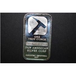 Pan American Silver Ingot; 1 oz. .999 Fine Silver; EST. $35-40