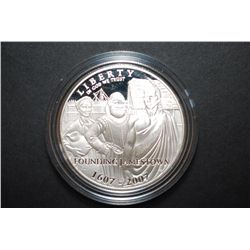 2007-P US Jamestown Commemorative $1 Proof In Velvet Box; EST. $30-40